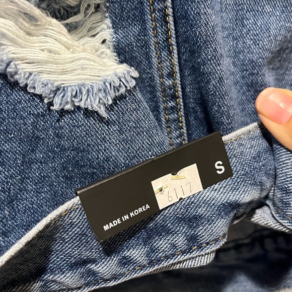 Handmade Distressed and Patchwork Denim jacket - Picture 5 of 6